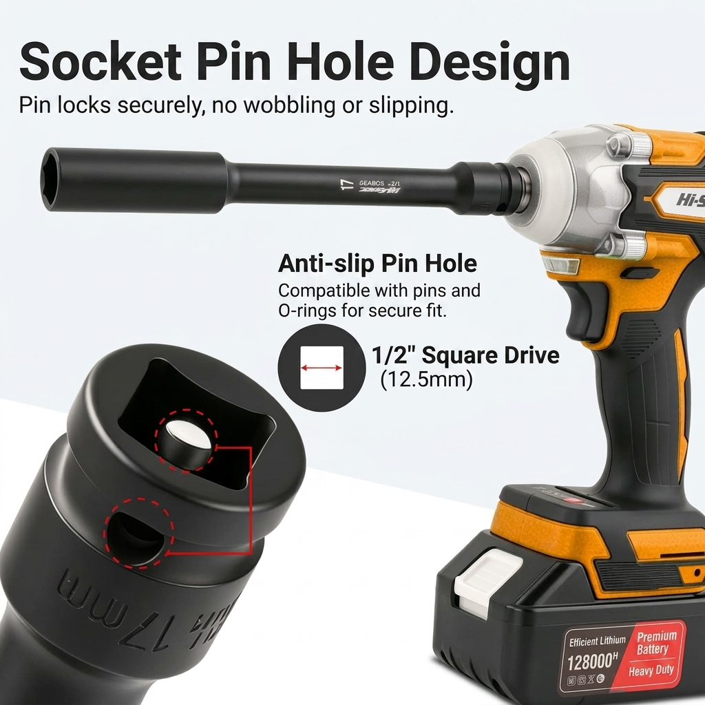 1/2 İnç Sürücülü Ekstra Uzun D - Pneumatic Impact Wrench incelemesi ve fiyatı