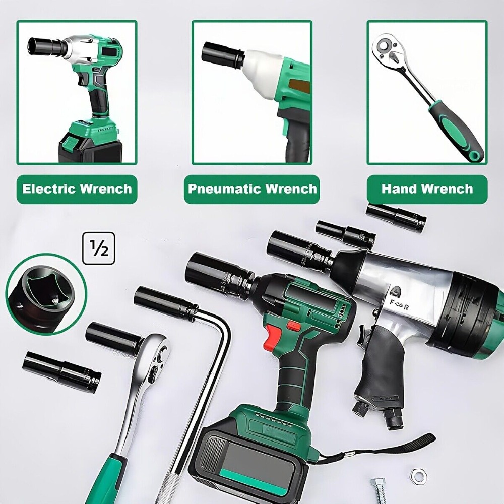1/2 inç sürücü 6 noktalı darbe - Pneumatic Impact Wrench incelemesi ve fiyatı