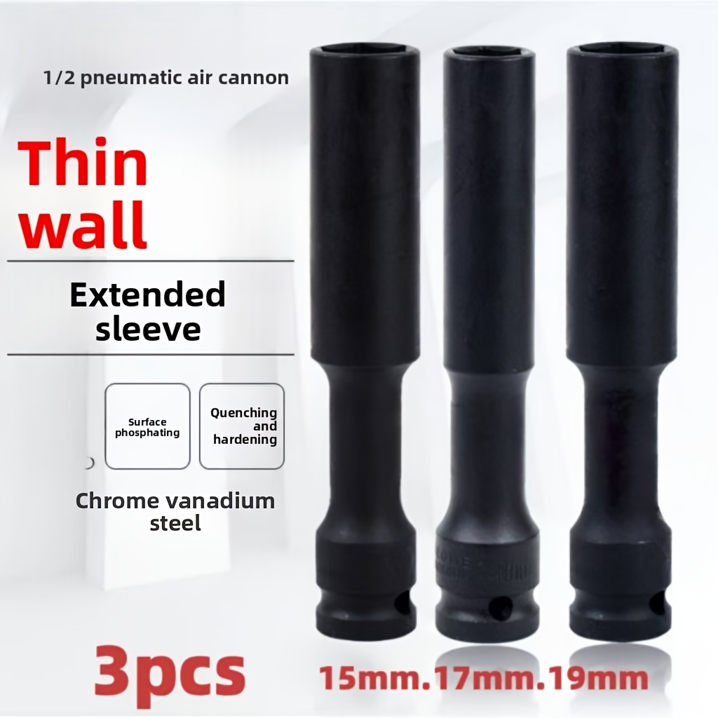 1/3 adet 1/2 inç uzatılmış inc - Pneumatic Impact Wrench incelemesi ve fiyatı